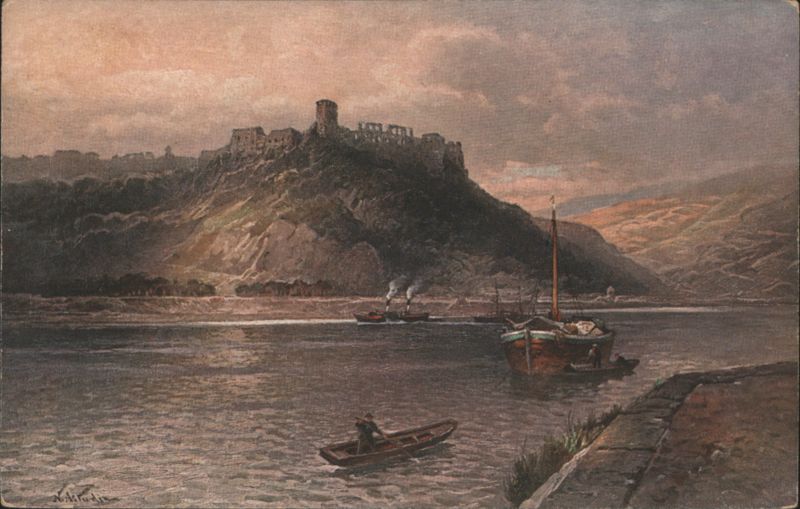 Rheinfels Castle Ruins on Rhine River, Germany W. Stadler