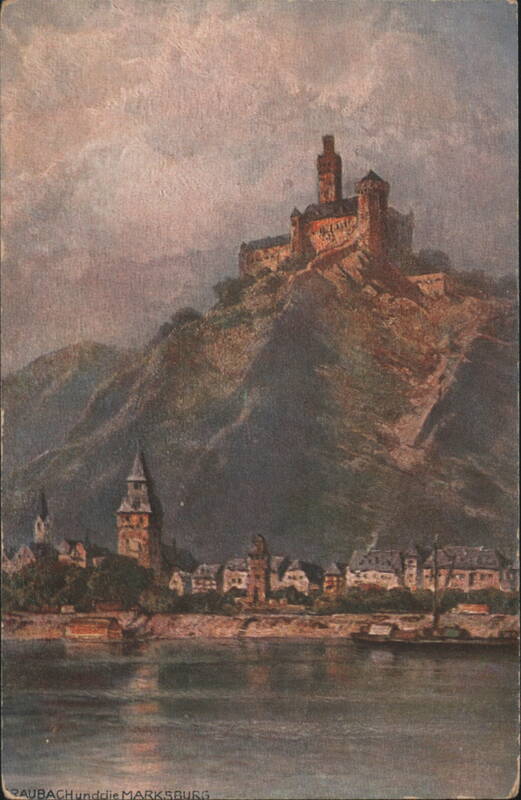 Marksburg Castle on Rhine River, Braubach Germany