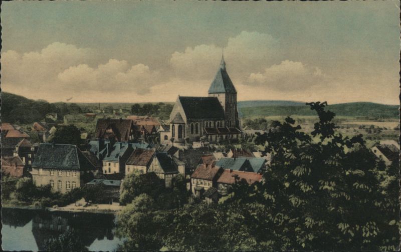 Mölln, St. Nicolai Church, View from Heidberg Germany