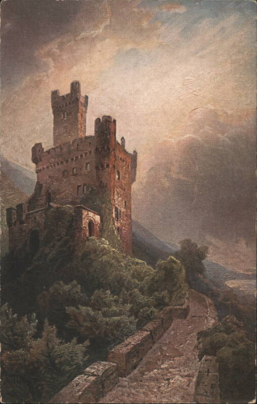 Burg Sooneck Castle Painting, Rhine Valley, Germany