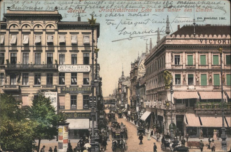 Friedrichstrasse Ecke und Unter der Linden Berlin Germany