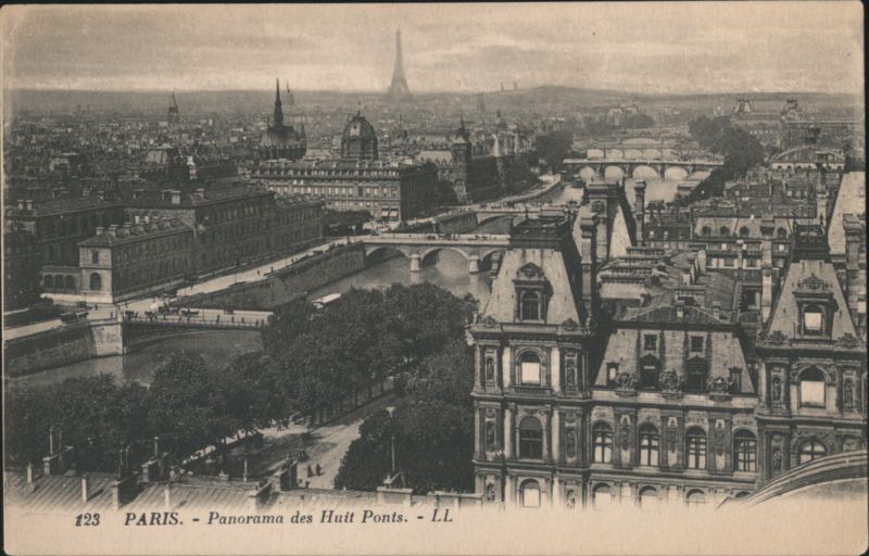 Paris Panorama, Eight Bridges, Eiffel Tower France