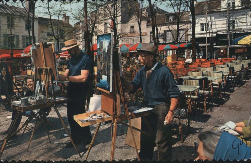 Montmartre Place du Tertre Artists Painting Paris France
