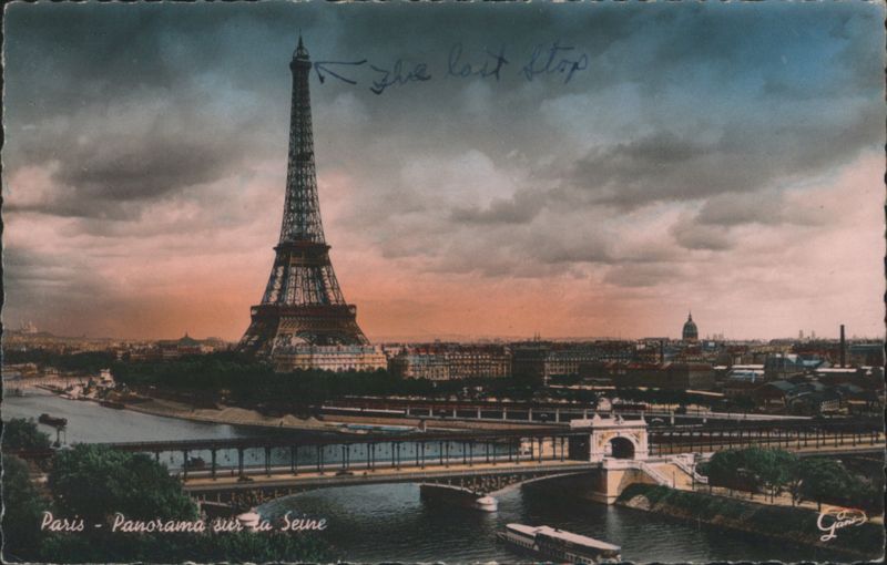 Eiffel Tower, Seine River Panorama, Paris - The Last Stop France