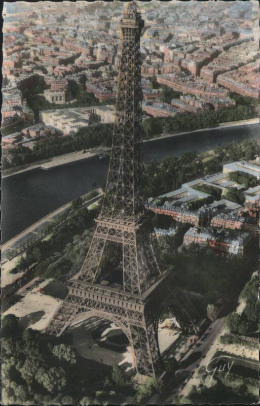 Eiffel Tower Aerial View, Paris France R. Henrard