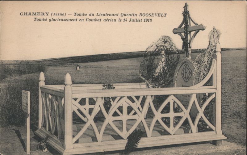 Tombe du Lieutenant Quentin ROOSEVELT, Chameray France