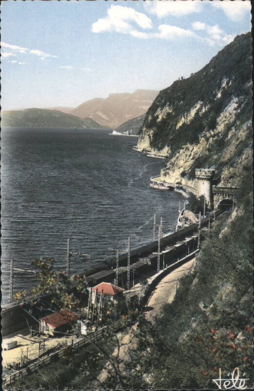 Lac du Bourget - Corniche Road & Train Tunnels Aix-les-Bains France