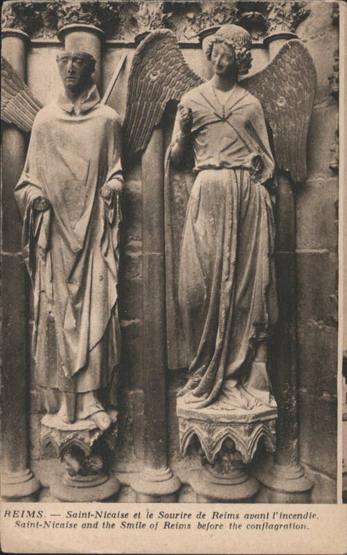 Saint-Nicaise & Smile of Reims, Before Conflagration France