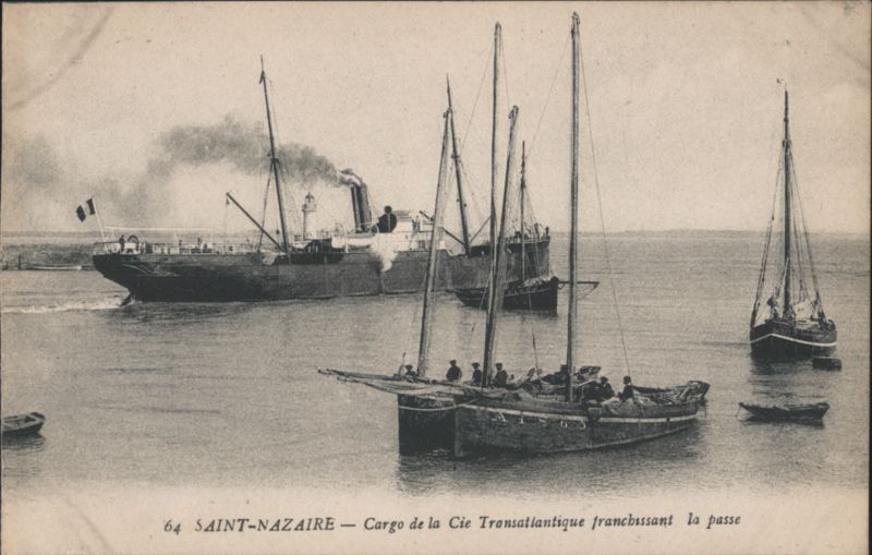 Saint-Nazaire Cargo Cie Transatlantique Passing Channel France