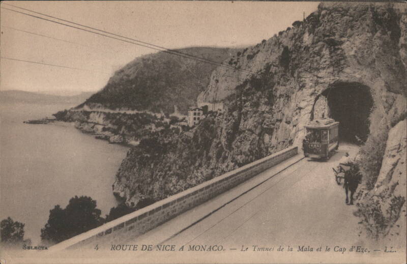 Route de Nice à Monaco, Tunnel de la Mala & Cap d'Eze France