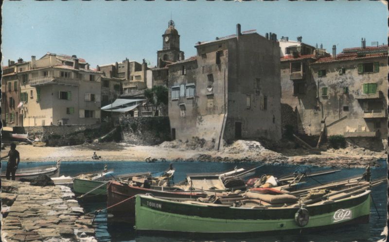 St-Tropez, Port des Pêcheurs, Boats, Clock Tower France