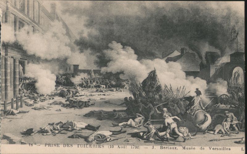 Capture of the Tuileries Palace, August 10, 1792 France