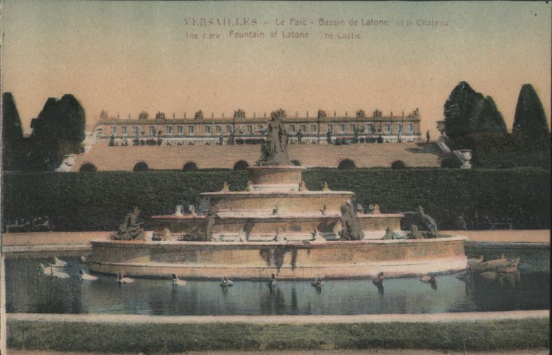 VERSAILLES - Fountain of Latone and The Castle France