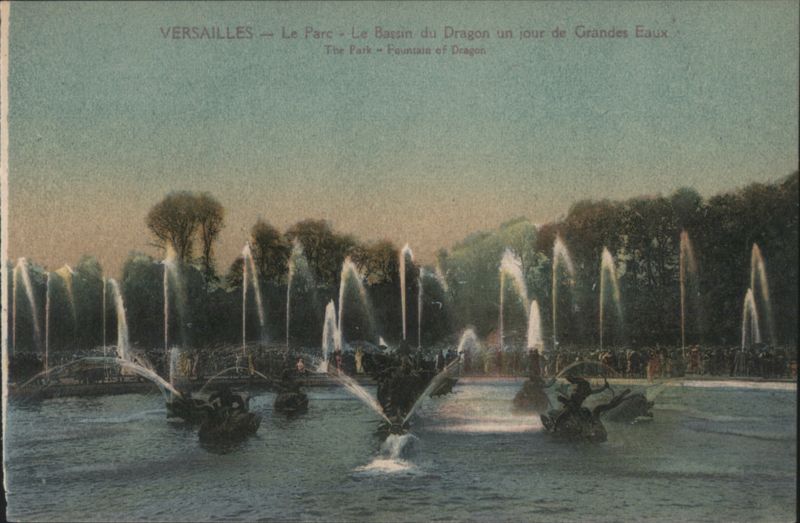 Versailles Le Parc - Le Bassin du Dragon, Grandes Eaux France