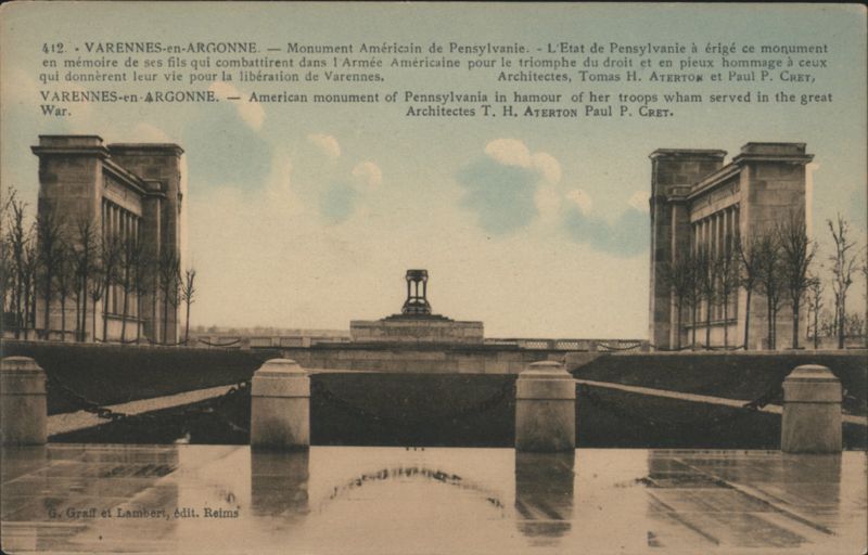 Pennsylvania Monument, Varennes-en-Argonne France