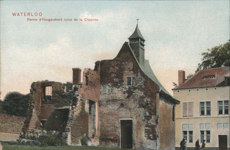 Waterloo - Ferme d'Hougoumont ruine de la Chapelle Belgium