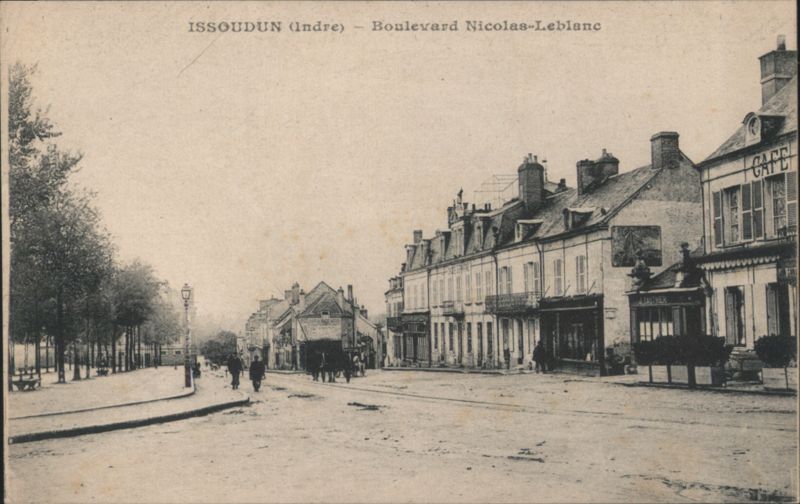 Issoudun, Boulevard Nicolas-Leblanc Street Scene France