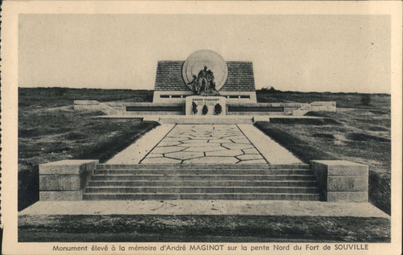 Monument André MAGINOT, Fort de SOUVILLE, Verdun France
