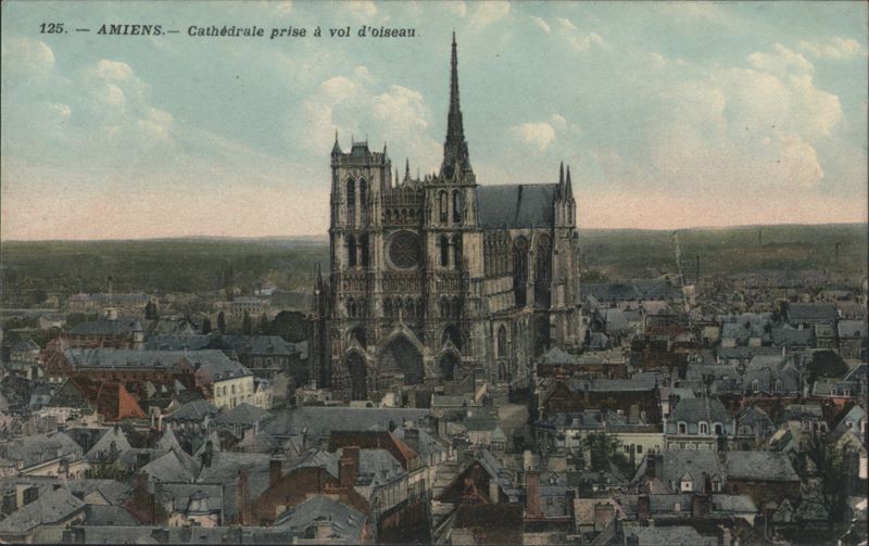 Amiens Cathedral - Bird's Eye View France