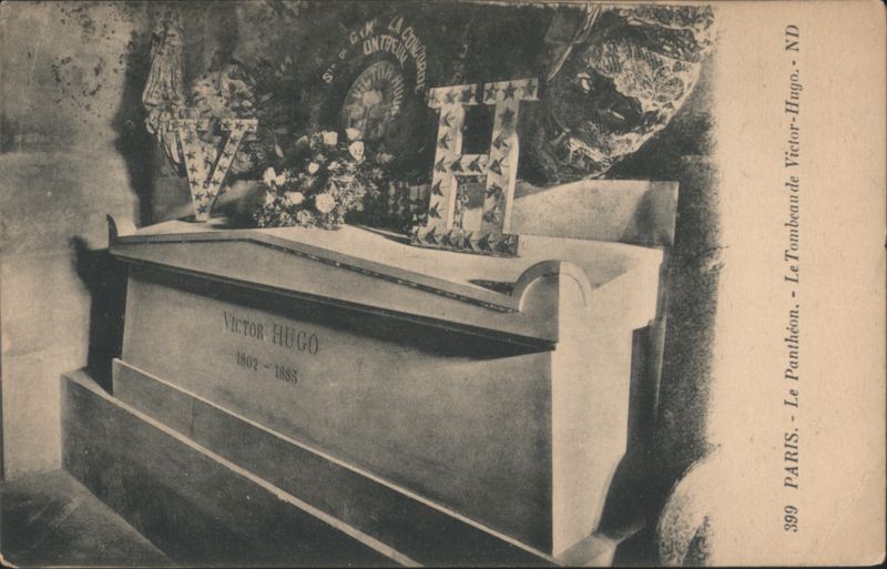 Victor Hugo's Tomb at the Panthéon, Paris France