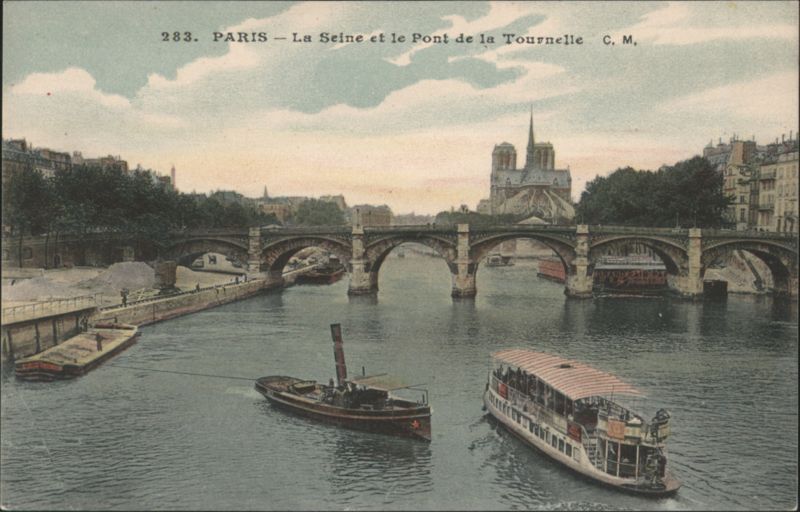 Paris - La Seine, Pont de la Tournelle & Notre Dame France