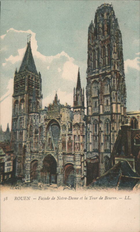 Rouen Cathedral Façade & Tour de Beurre France