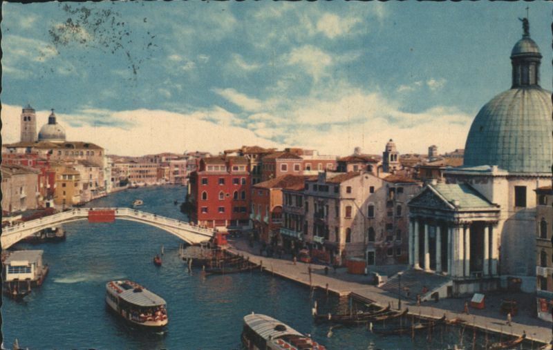 Ponte degli Scalzi, Grand Canal, San Simeone Piccolo Venezia Italy
