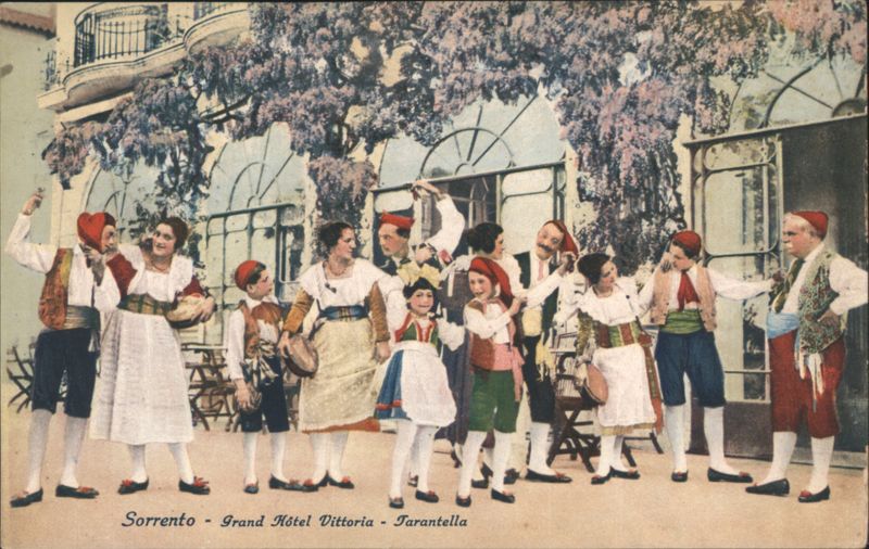 Sorrento Grand Hôtel Vittoria Tarantella Dancers Italy