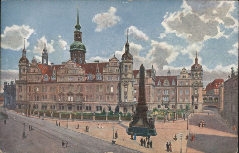 Kgl. Schloss und Wettin-Obelisk, Dresden Germany