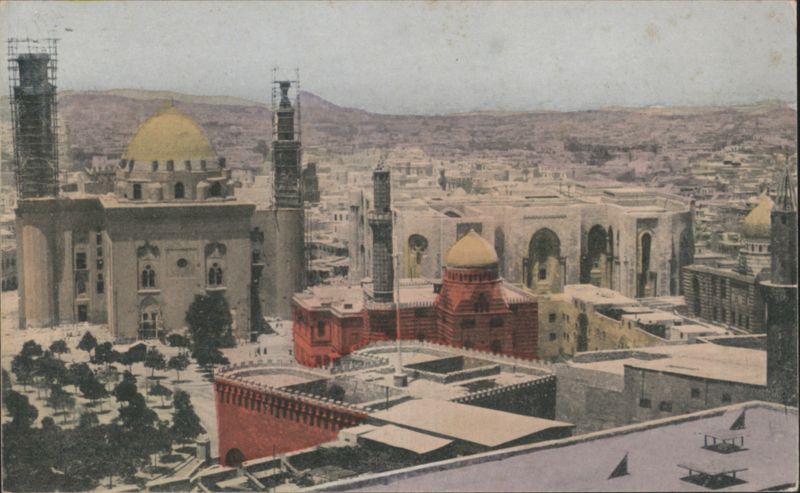 View of Cairo Cityscape with Domes and Minarets Egypt