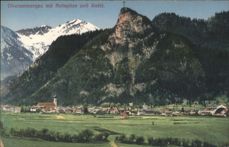Oberammergau mit Notspitze und Kofel Germany