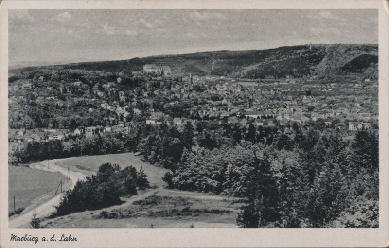 Marburg a. d. Lahn - Panoramic Town View Germany