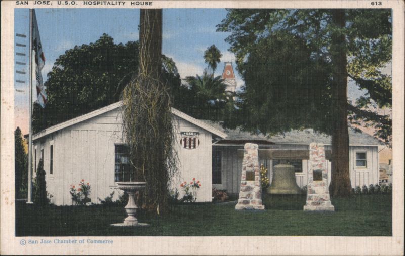 San Jose U.S.O. Hospitality House, California Spanish Bungalow