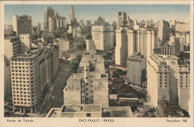 Xavier de Toledo Street, São Paulo City View Brazil
