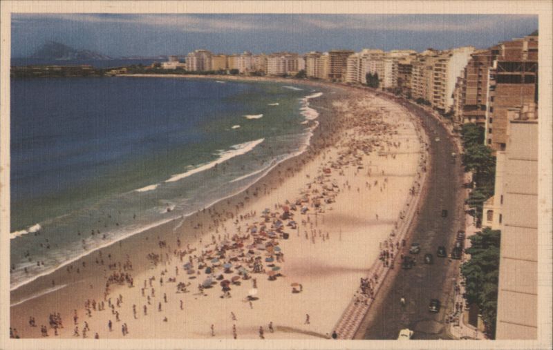 Copacabana Beach, Flying Clippers Stop Rio de Janeiro Brazil