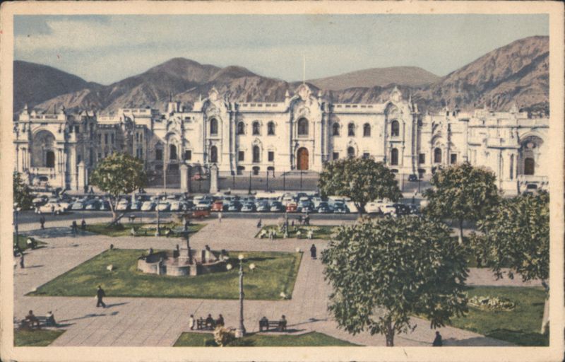Principal Square and the Government Palace, Lima, Peru
