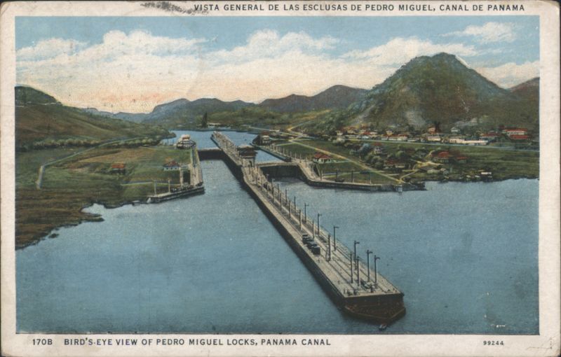 Bird's-Eye View of Pedro Miguel Locks, Panama Canal