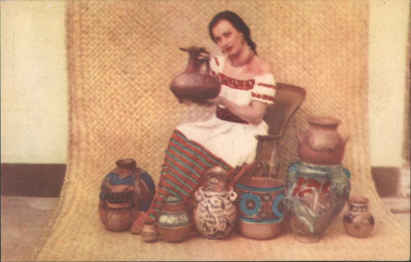 Ceramica Mexicana Woman with Pottery Mexico City
