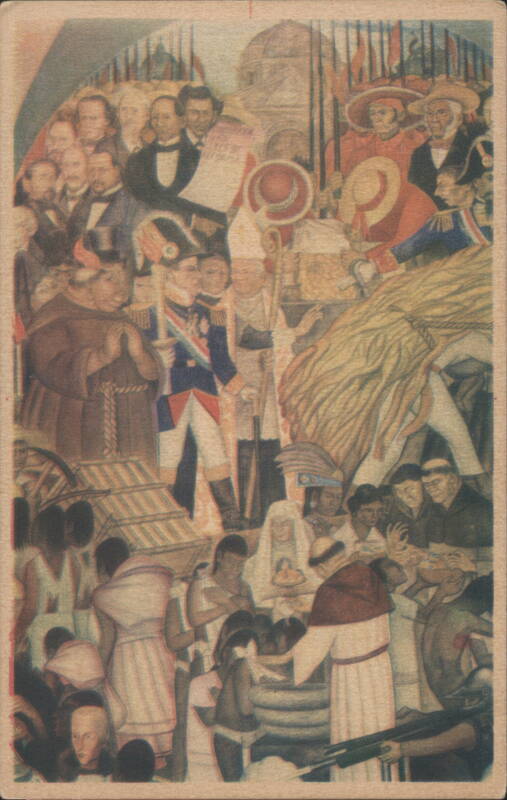 Diego Rivera Fresco: The Reform, Baptism of the Indians Mexico City