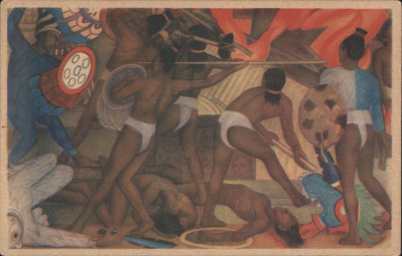 Diego Rivera Fresco: The Sacred Wars, National Palace MEXICO CITY
