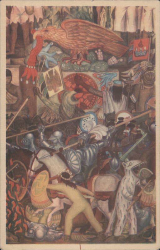 Diego Rivera's The Conquest, Palacio Nacional, Mexico City