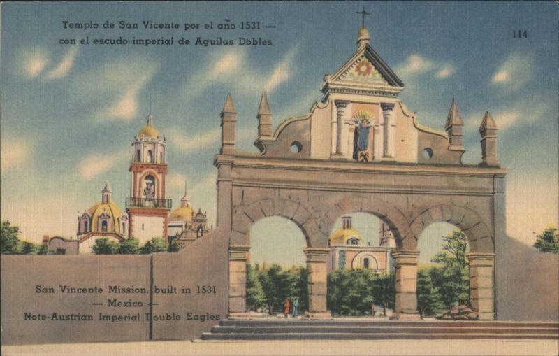 San Vicente Mission, Mexico - Austrian Imperial Double Eagles