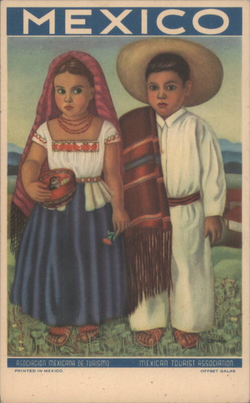 Mexico Children Traditional Dress Monterrey c. Coruña