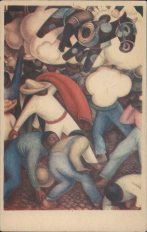 Burning of Judas, Diego Rivera Mural, Mexico Mexico City