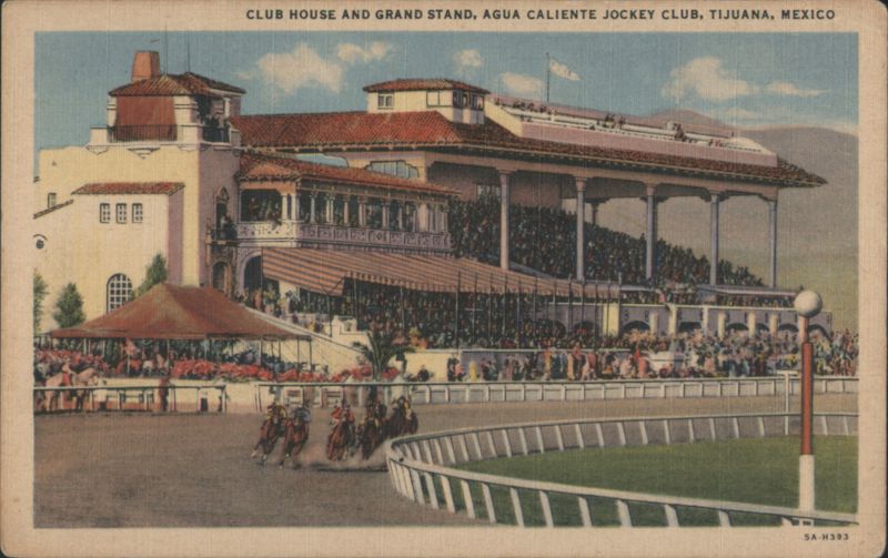 Agua Caliente Jockey Club, Club House & Grand Stand Tijuana Mexico