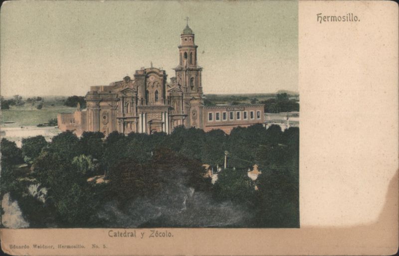 Hermosillo Cathedral and Zocalo Mexico