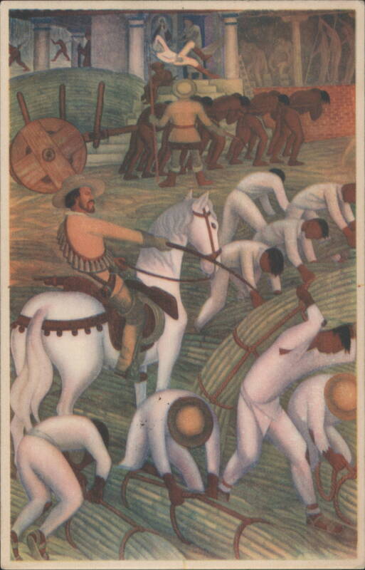 Cutting Sugar Cane, Diego Rivera Fresco, Cuernavaca Mexico