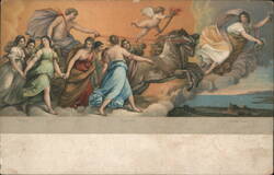 Guido Reni's Aurora, Classical Mythological Scene Postcard