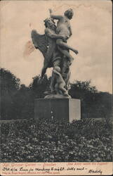 Dresden Grosser Garten - 'Das Alter raubt die Jugend' Statue Postcard