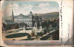 Dominion Square & Windsor Hotel, Montreal Postcard